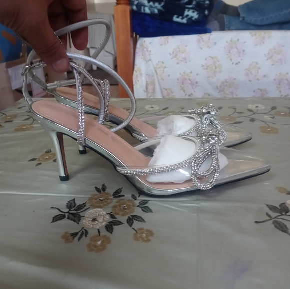 Women's Summer Block Transparent Stiletto Heels